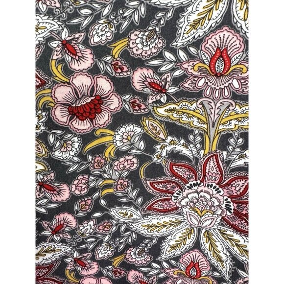 Boho Lagenlook 2X Wide Leg Lotus Paisley Floral Pants Artsy Festival Concert Fit - Picture 3 of 8